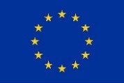 EU flag with yellow stars on blue background