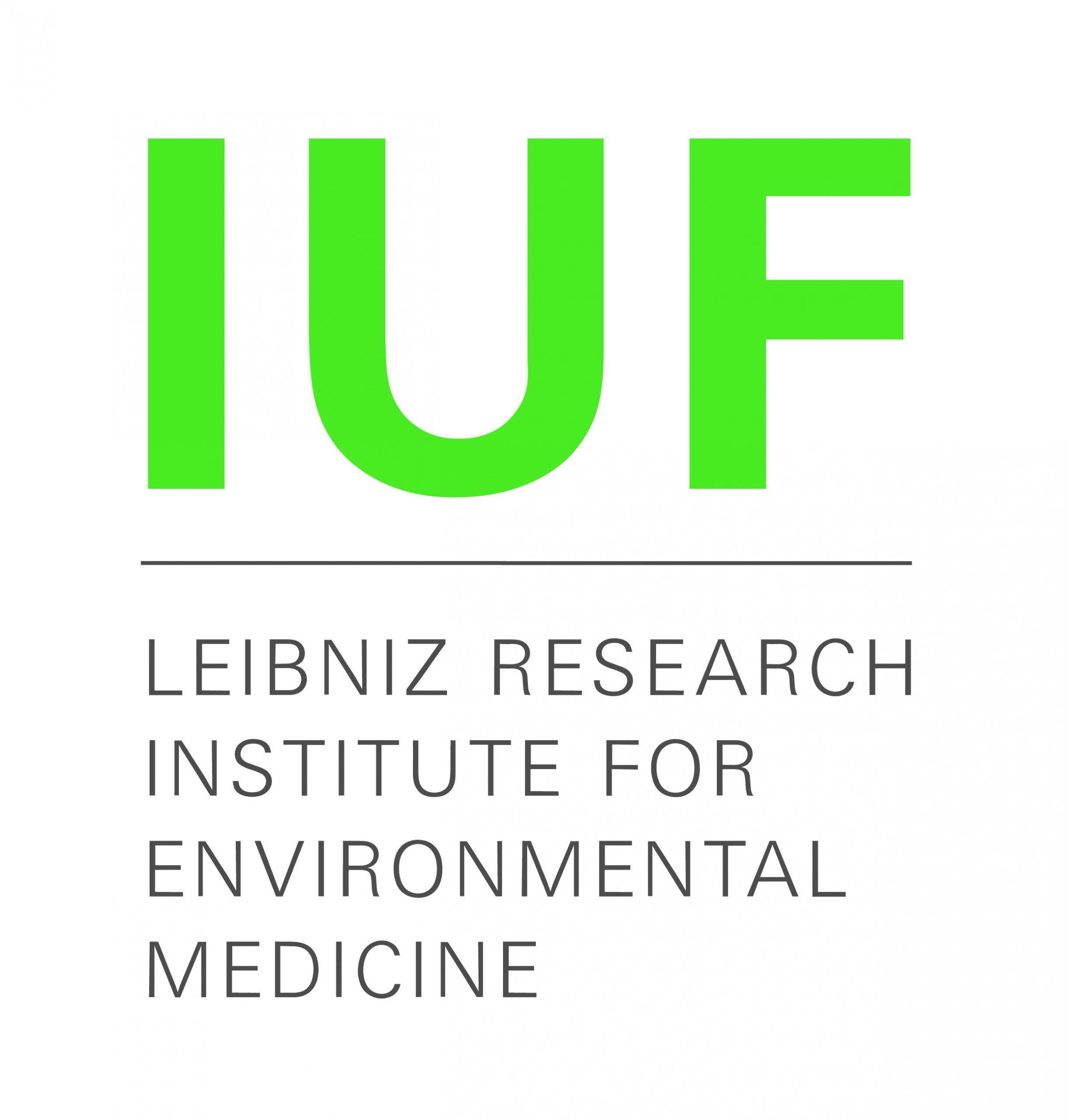 Leibniz Research Institute for Environmental Medicine logo of the University of Düsseldorf in green