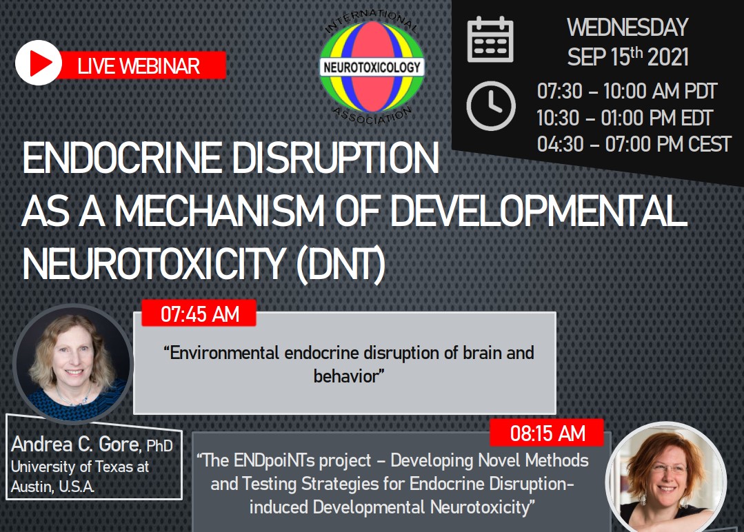 Advertisment picture for a webinar on endocrine disruption from September 2021